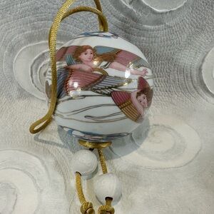 Lladro White and Gold Angel Ornament
